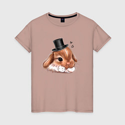 Женская футболка Мистер кролик