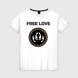 Женская футболка Свободная любовь