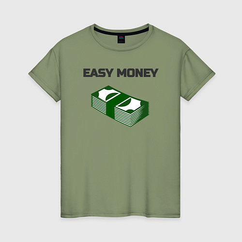 Женская футболка Легкие деньги / Авокадо – фото 1