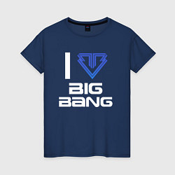 Женская футболка I love big bang