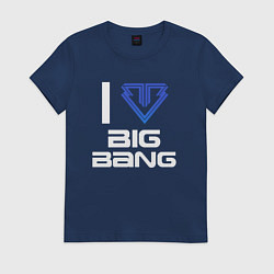 Женская футболка I love big bang