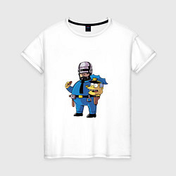Женская футболка Виггам робокоп