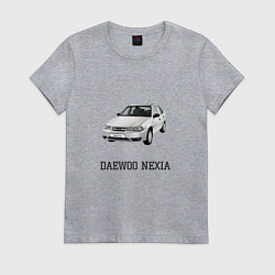 Футболка хлопковая женская Daewoo nexia, цвет: меланж