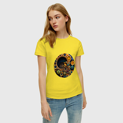 Женская футболка Марсовое поле / Желтый – фото 3