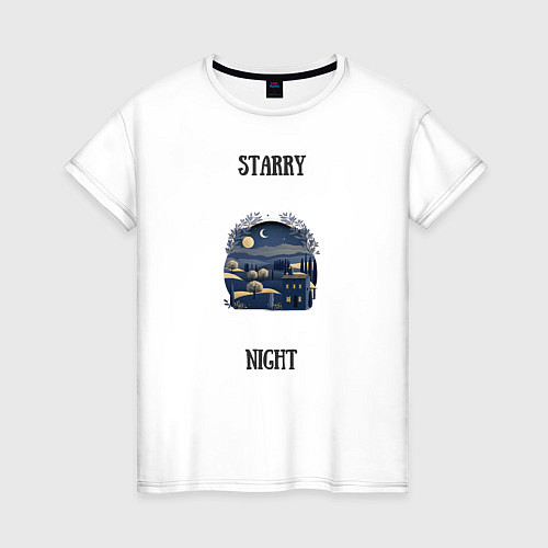 Женская футболка Starry Night / Белый – фото 1