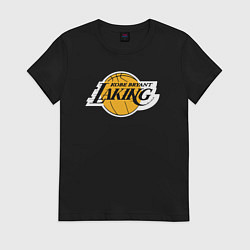 Футболка хлопковая женская Kobe Bryant laking, цвет: черный