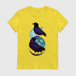 Женская футболка Фиолетовые вороны