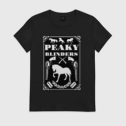 Футболка хлопковая женская Острый козырёк, цвет: черный