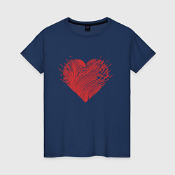 Женская футболка Сердце из осколков