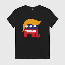 Женская футболка Trump elephant