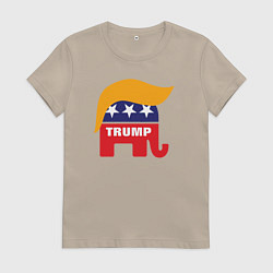 Женская футболка Trump elephant