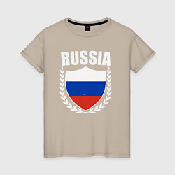 Женская футболка Российский щит