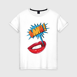 Женская футболка Блин в стиле поп-арт