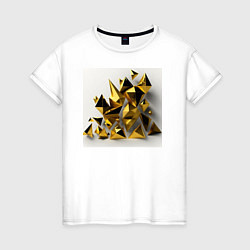 Женская футболка Золотая геометрия