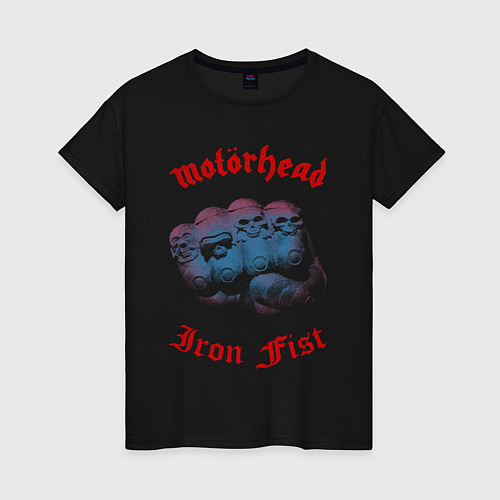 Женская футболка Motorhead Iron Fist / Черный – фото 1