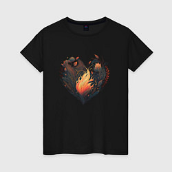 Женская футболка Blooming heart