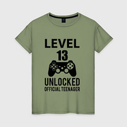 Женская футболка Level 13 unlocked