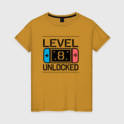 Женская футболка Level 8 unlocked