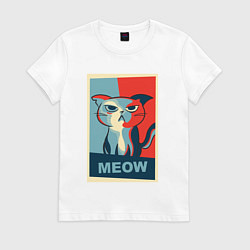 Женская футболка Meow obey