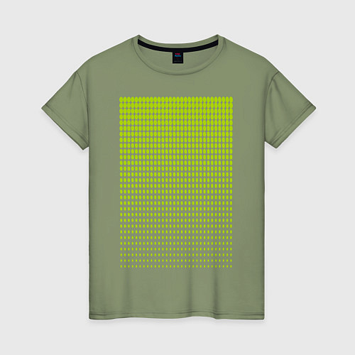 Женская футболка Лаймовый горох / Авокадо – фото 1