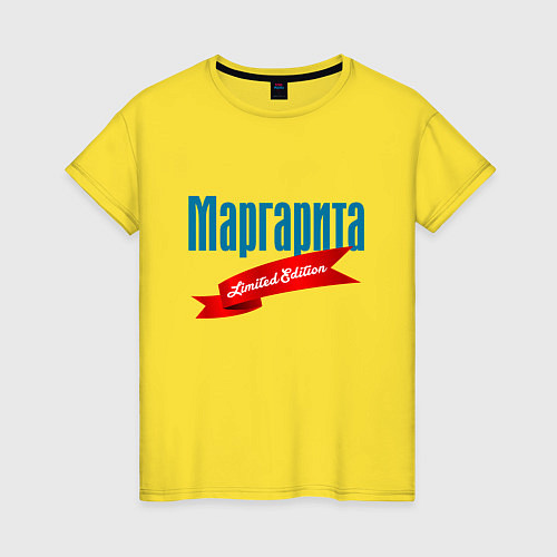 Женская футболка Маргарита - ограниченный выпуск / Желтый – фото 1