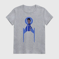 Футболка хлопковая женская Звездный путь Дискавери Майкл Бернхэм, цвет: меланж