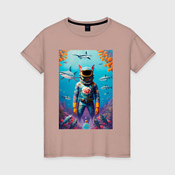 Женская футболка Sharkman - neural netvork
