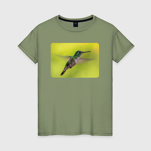 Женская футболка Милая колибри / Авокадо – фото 1