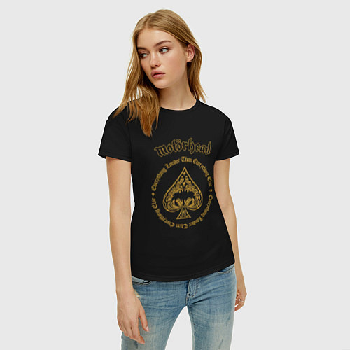 Женская футболка Motorhead золотой / Черный – фото 3