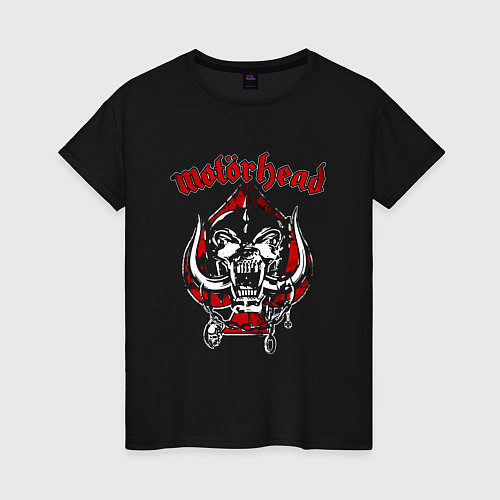 Женская футболка Motorhead гонщик / Черный – фото 1