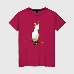 Женская футболка Белобрысый какаду