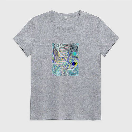 Женская футболка Энергия познания / Меланж – фото 1