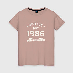 Женская футболка Винтаж 1986 ограниченный выпуск