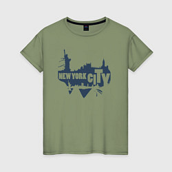 Женская футболка City New York