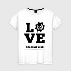 Женская футболка Gears of War love classic