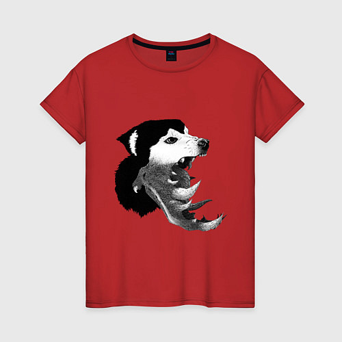 Женская футболка The Thing - husky / Красный – фото 1