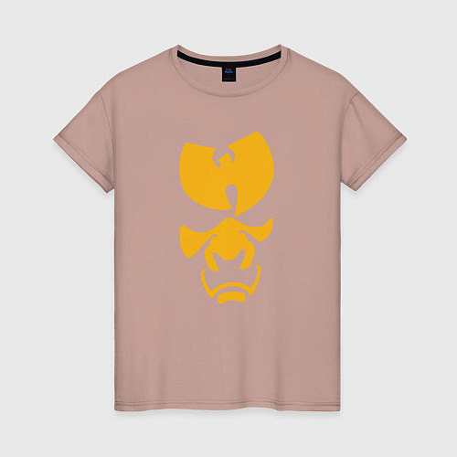 Женская футболка Wu-Tang samurai / Пыльно-розовый – фото 1