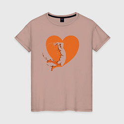 Женская футболка Love slam dunk