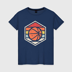 Футболка хлопковая женская Basket Baller, цвет: тёмно-синий