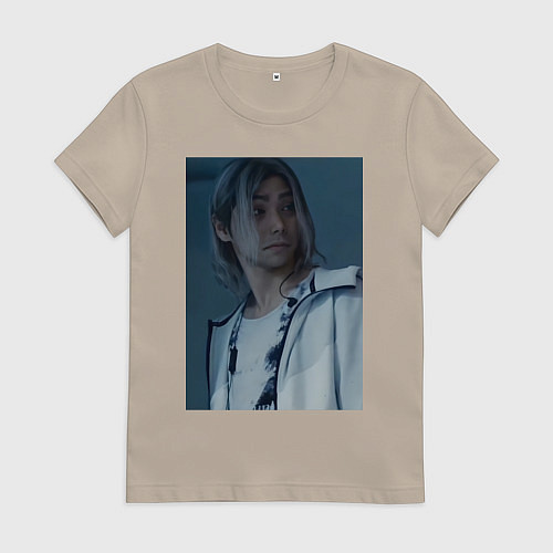 Женская футболка Алиса в пограничье Чишия / Миндальный – фото 1