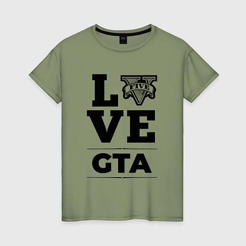 Женская футболка GTA love classic / Авокадо – фото 1
