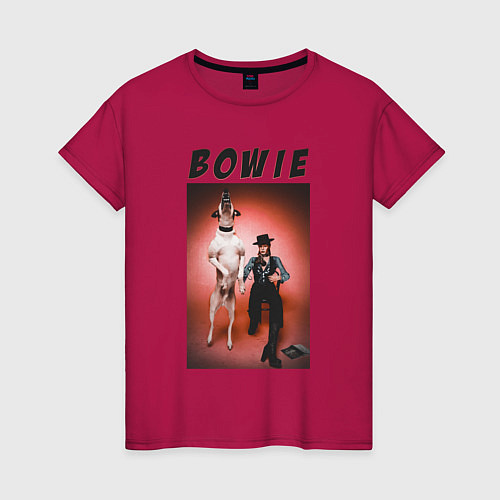Женская футболка David Bowie Diamond Dogs / Маджента – фото 1