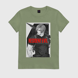 Женская футболка Леон с базукой - Resident