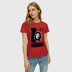 Футболка хлопковая женская Эрнесто Че Гевара и революция, цвет: красный — фото 2