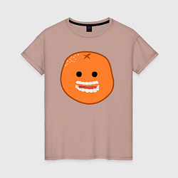 Женская футболка Весёлый апельсин