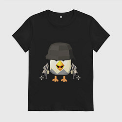 Женская футболка Chicken Gun в каске