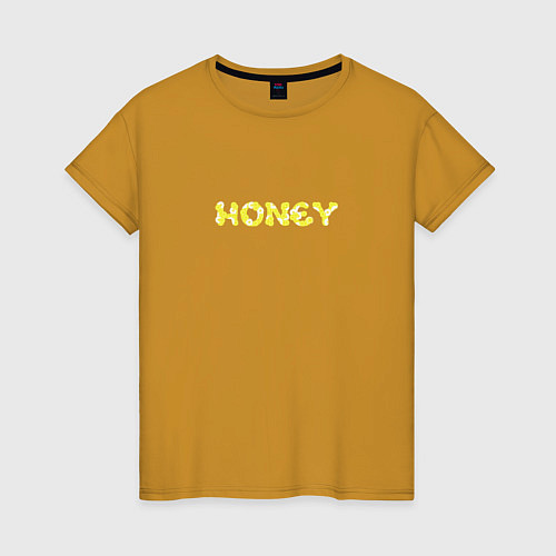 Женская футболка Honey / Горчичный – фото 1