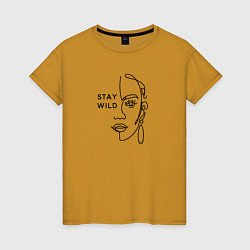 Женская футболка Stay wild