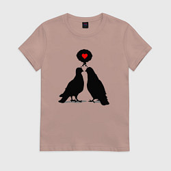 Женская футболка Birds love