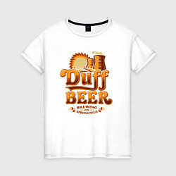 Женская футболка Duff beer brewing